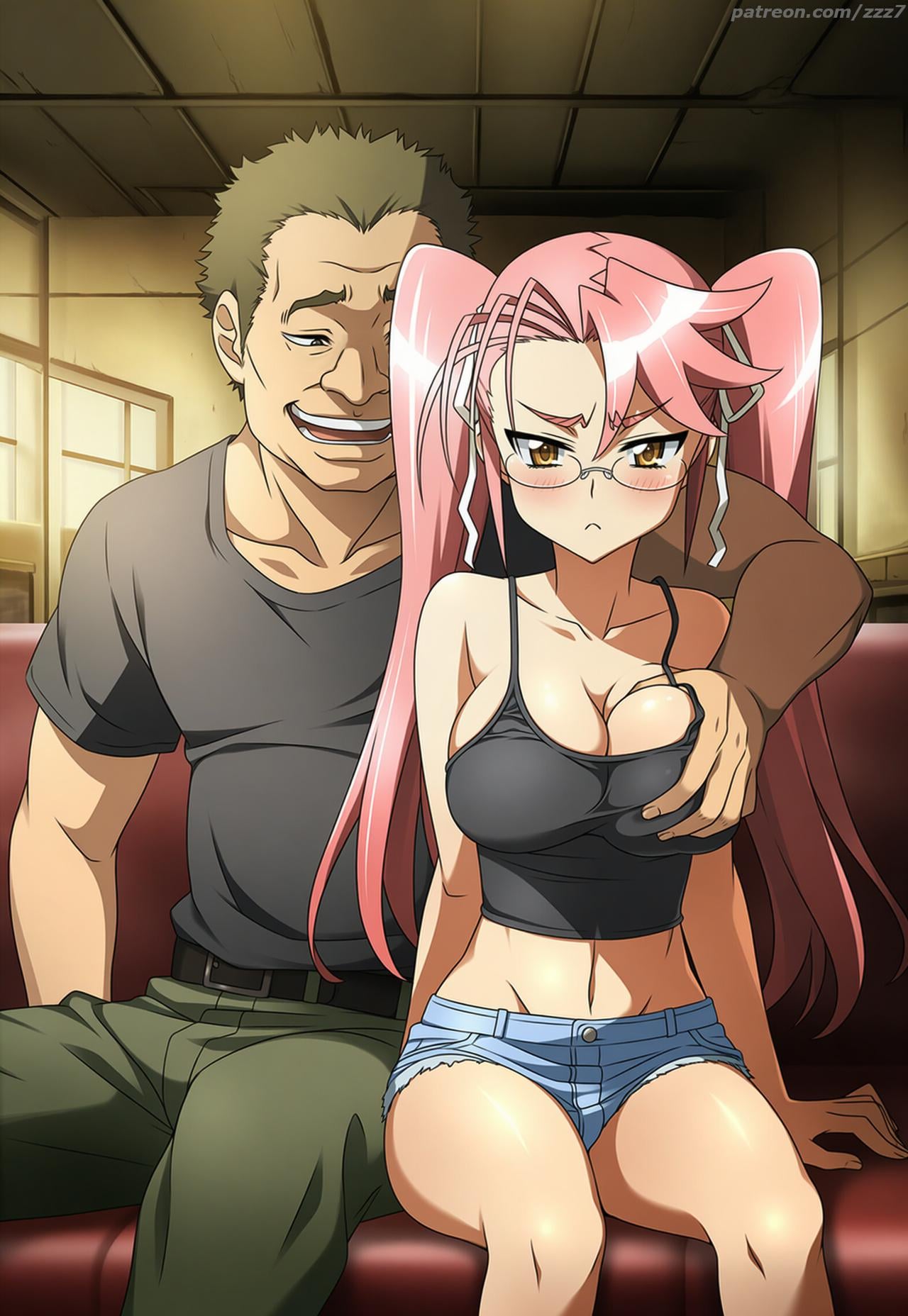 Busty Ecchi Gallery — Saya Takagi Hentai from Highschool of the Dead