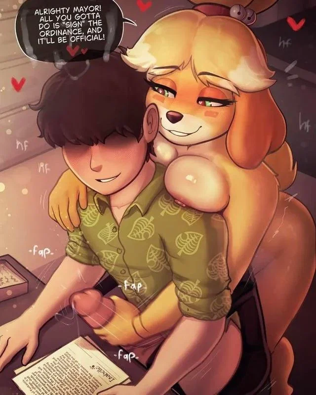 Whisperfoot’s Animal Crossing Hentai: Just Sign The Documents and Get Fucked in Yuri Fantasy