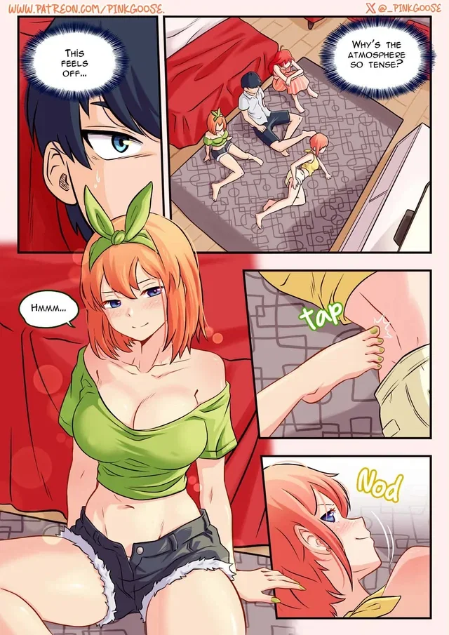 Quintessential Quintuplets Fuck with Raw Energy in Pinkgoose Family Trip Hentai Parody
