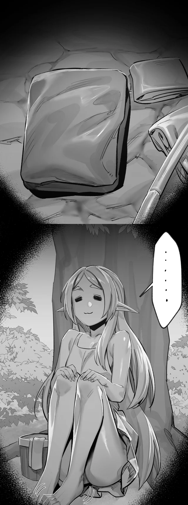 Fern’s Explicit Vanilla Hentai Bathing Scene in Sousou no Frieren by hex_D