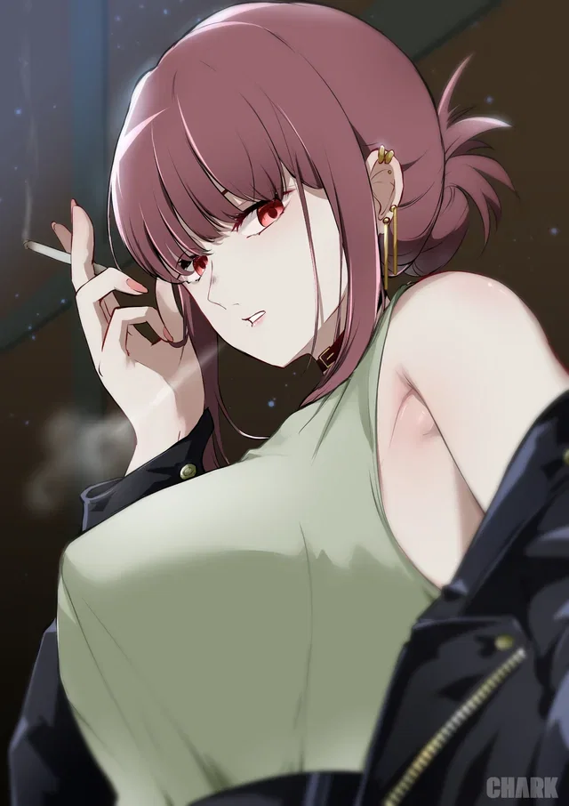 Tamaya Smoking Before and After Raw Sex in Uncensored Hentai Clip