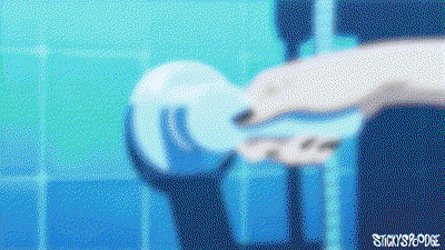 Raven from Teen Titans gets ready for a raw fuck in this hentai gif