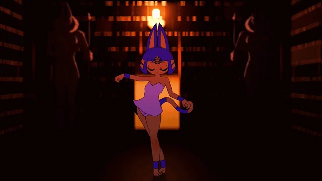 Ankha On Sight – Animal Crossing Parody Hentai GIF Uncensored