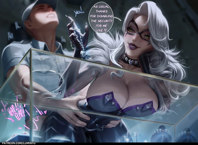 Black Cat pays off her debt with a filthy tentacle session