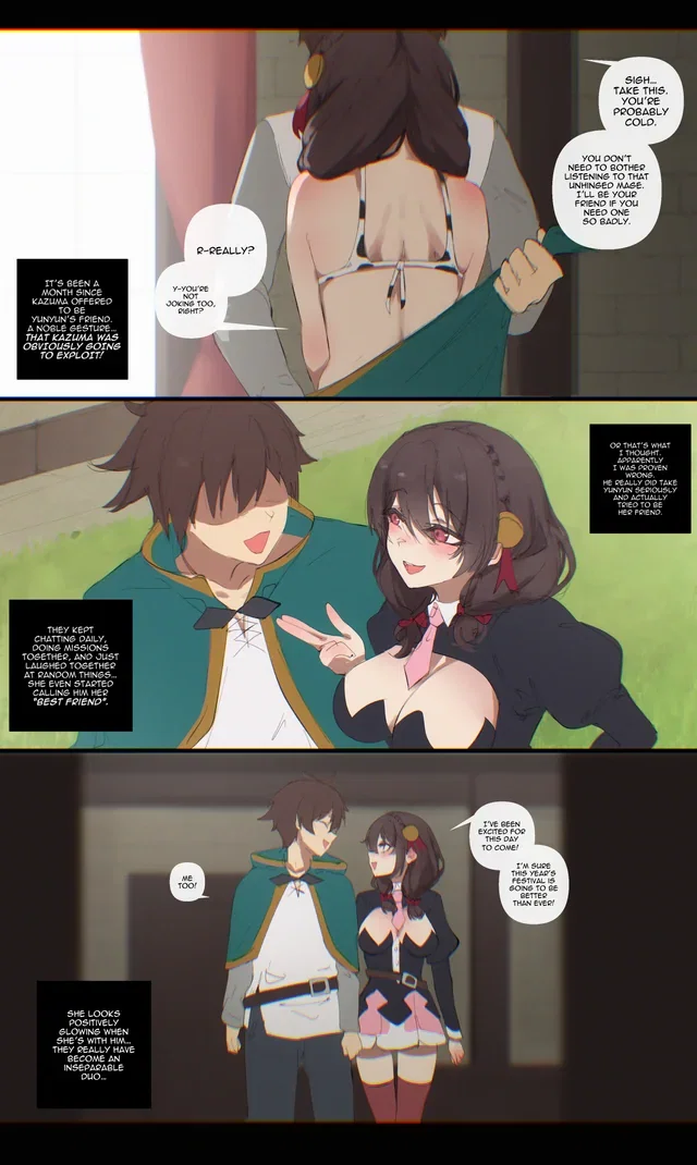 Yunyun and Kazuma’s steamy best-friend fuck in Konosuba hentai