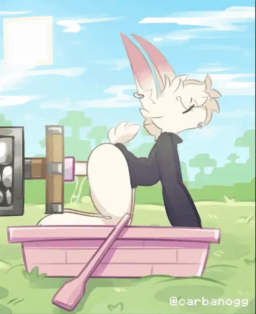 Minecraft demon girl rides hard day and night in uncensored hentai gif