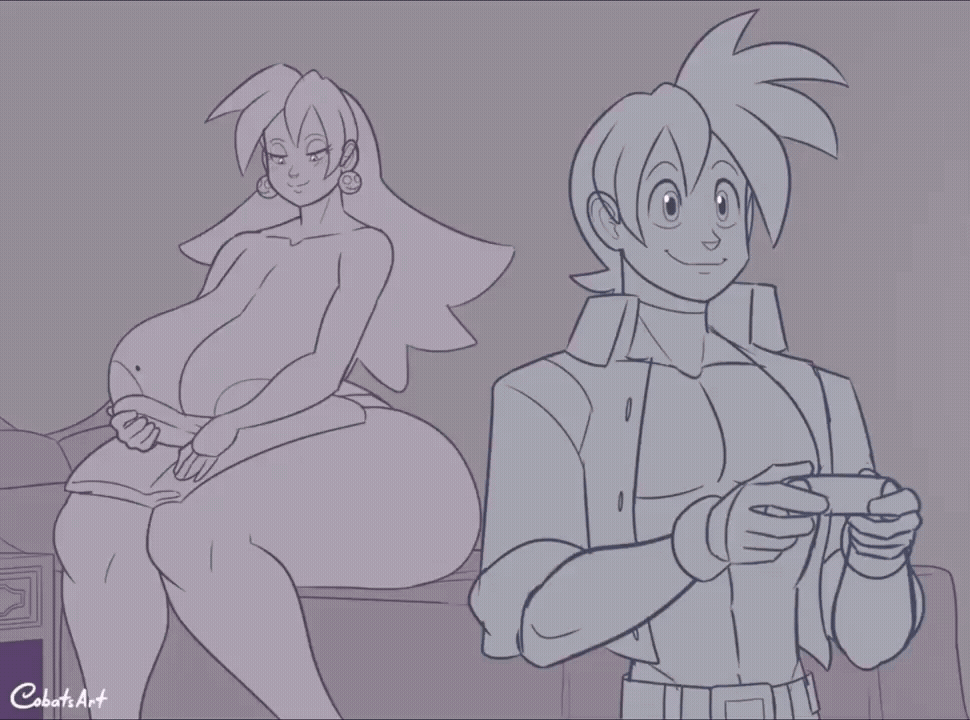 Tron begs for Mega Man’s thick cock in this steamy animated parody