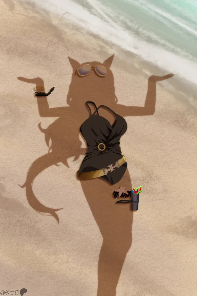 Uncensored beach succubus pounding from Umamusume Oxicmar