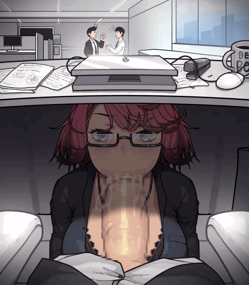 ZIPPIO’s Secret Office Blowjob – Lewd Original Hentai Fantasy Clip