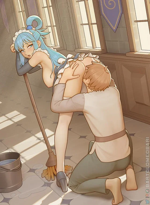 Uncensored Konosuba Maid Hentai – Bartolomeobari Cleaning Duties Part 3