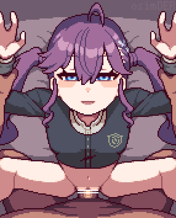 Idolmaster idol rides cock faster and faster in uncensored hentai gif