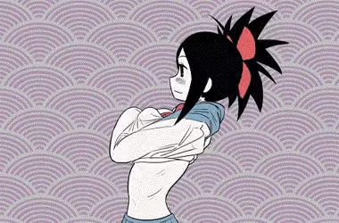 Oura Kanako in Sayonara Zetsubou Sensei tentacle hentai gif