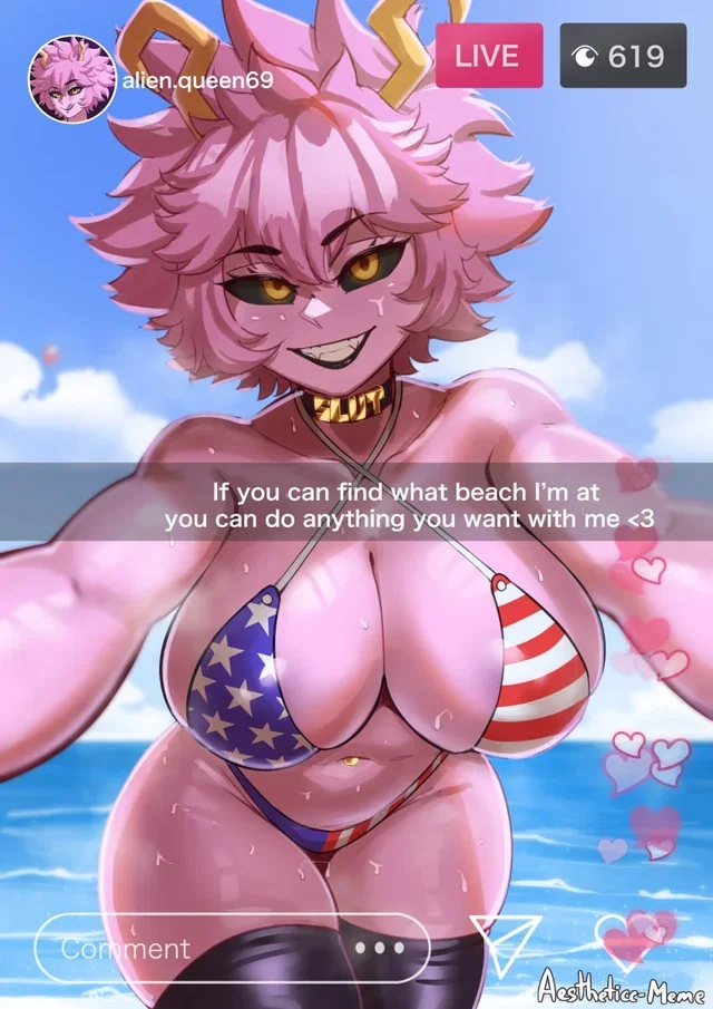 Mina Ashido beach vacation creampie fantasy in the States