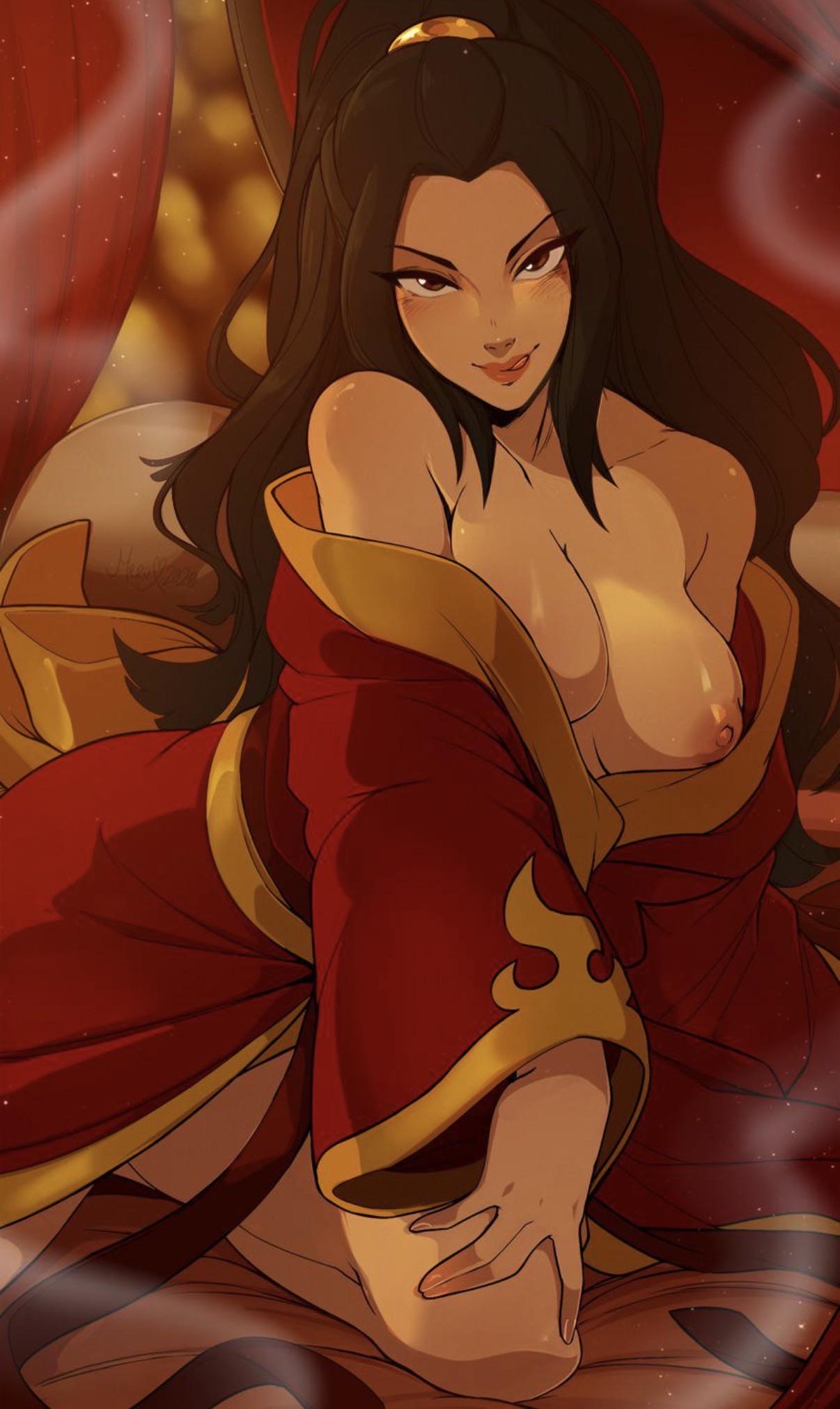 Azula Spreads Her Legs in Bed for a Hard Fuck – Merunyaa Avatar Hentai