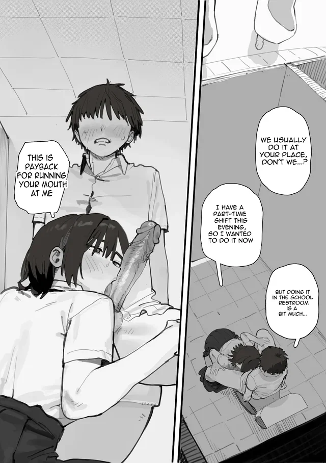 Tomboy Friend Gives Sloppy Deepthroat Blowjob in Uncensored Hentai Clip