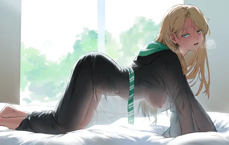 Morning with Dracaena Malfoy – lewd Harry Potter hentai clip