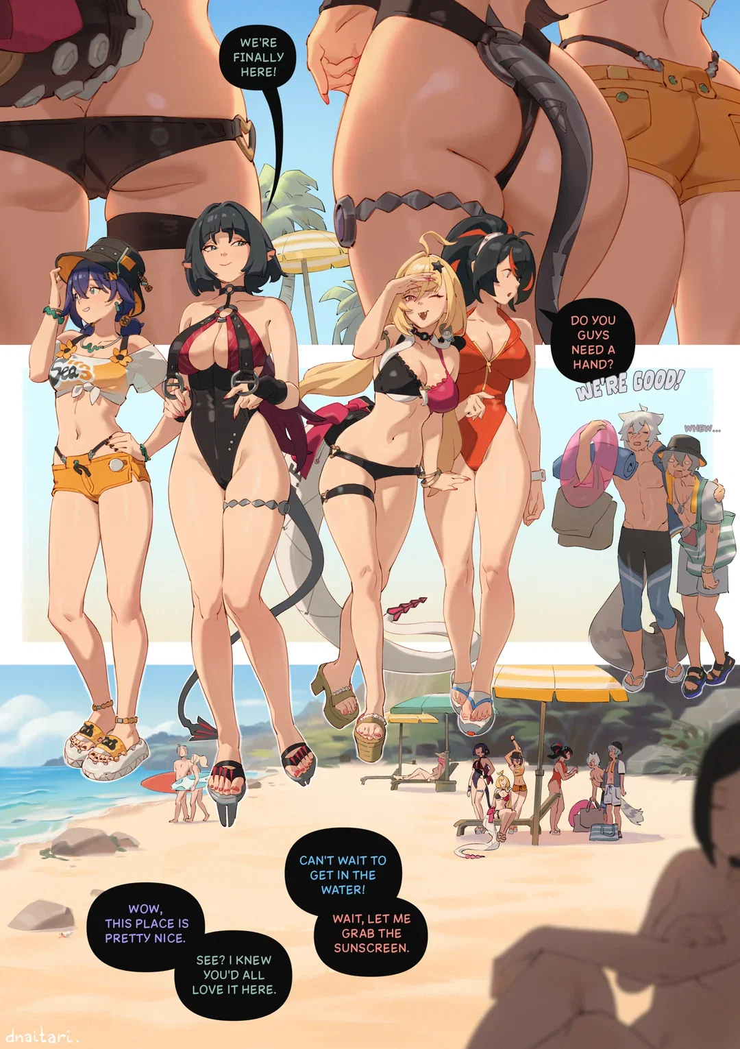 Nudist beach full comic (dnaitari) [Zenless Zone Zero] (1)