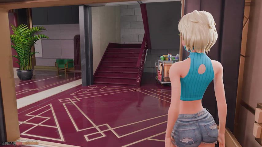 Fortnite Parody Hentai: Steamy Elevator Fuck with Liepraag