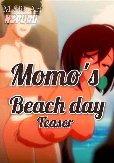Momo rides Okarun on the beach in uncensored DanDaDan hentai