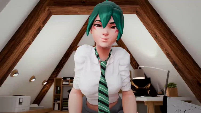 Kiriko Overwatch Hentai – Lewd Study Break with Liepraag