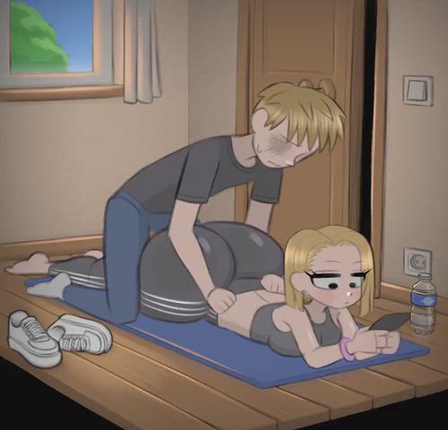 NTR Hentai: Annoying Gym Girlfriend Gets Dicked Hard by Nyanlord