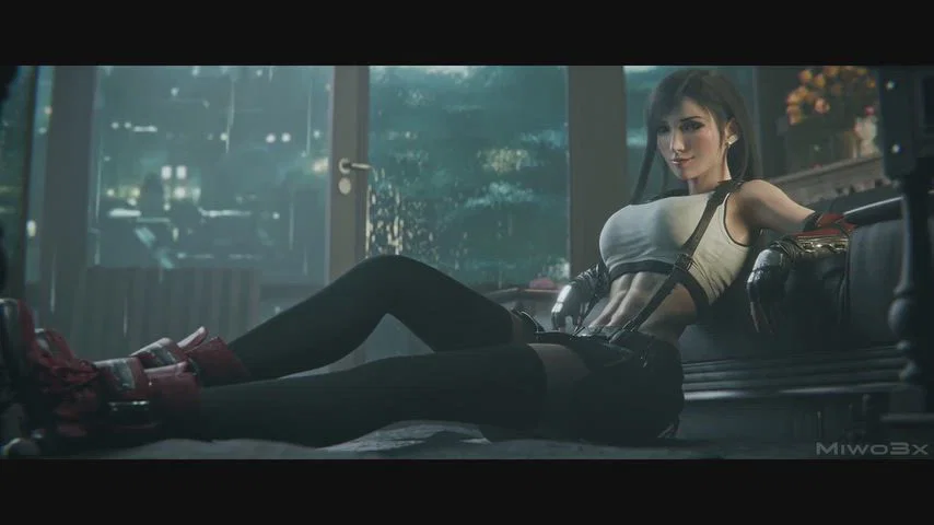 Tifa Shows Off Her Skills in Raw Final Fantasy Hentai Clip