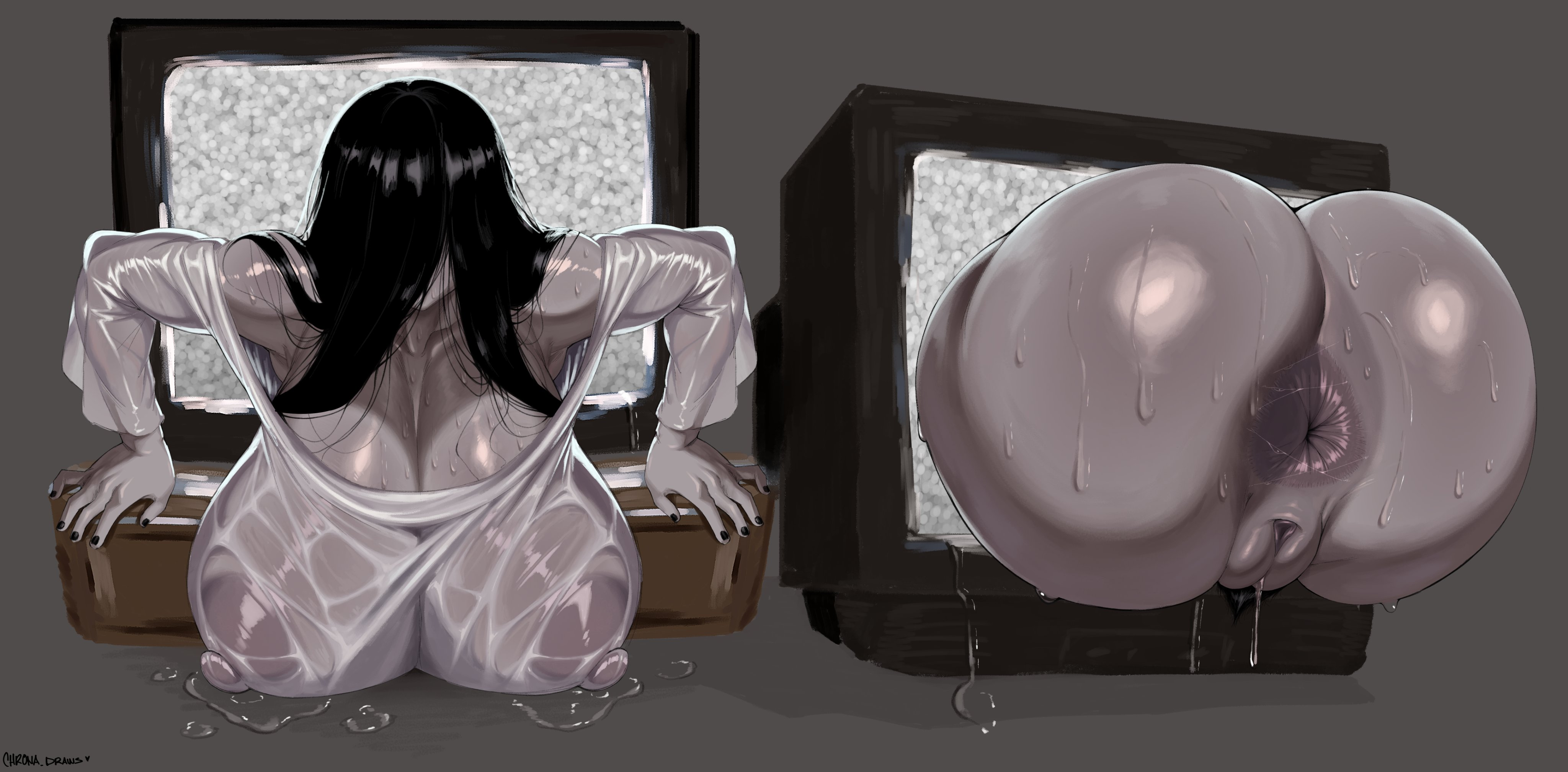 Monster Girl Hentai Gallery — Sadako by Chrona Draws | Free Hentai