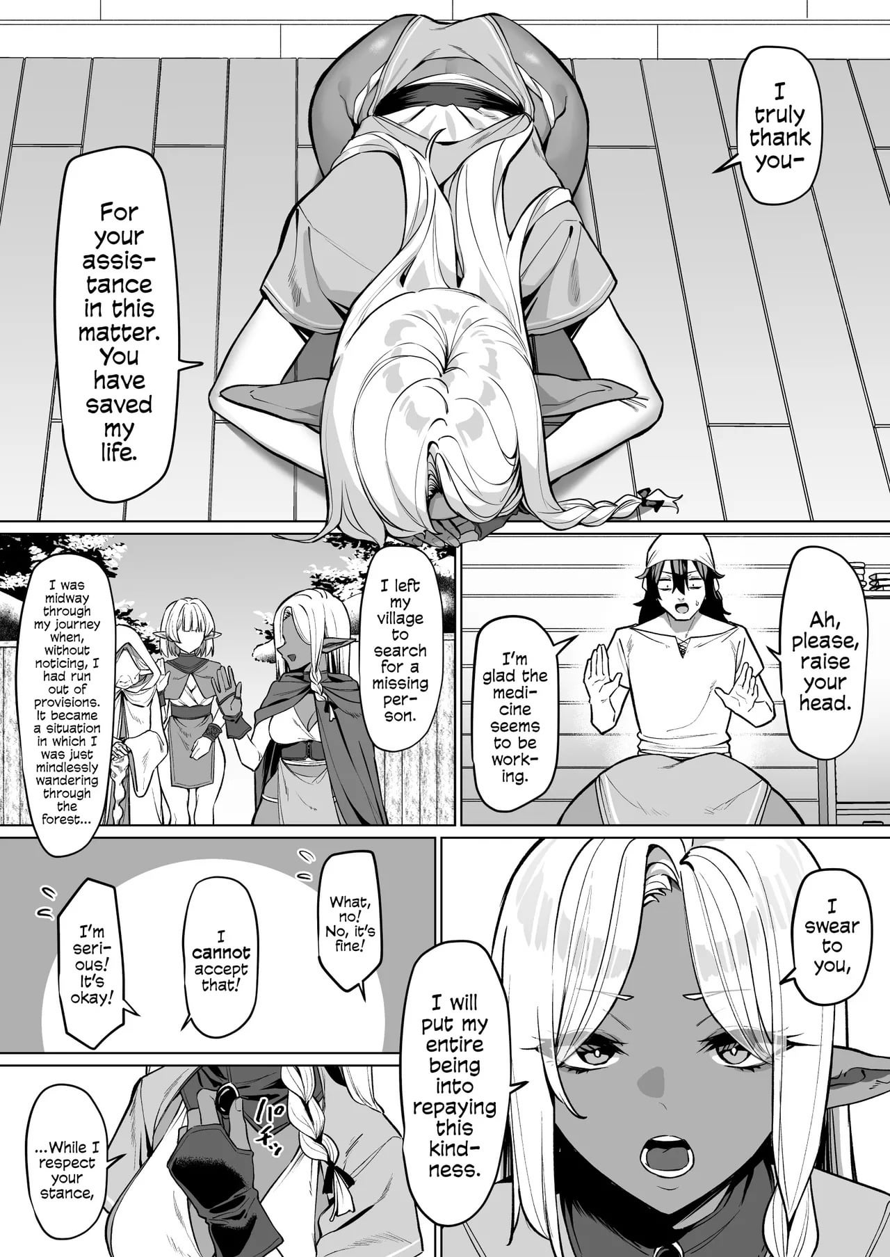 A Dark Elf Returned The Favour After I Saved Her