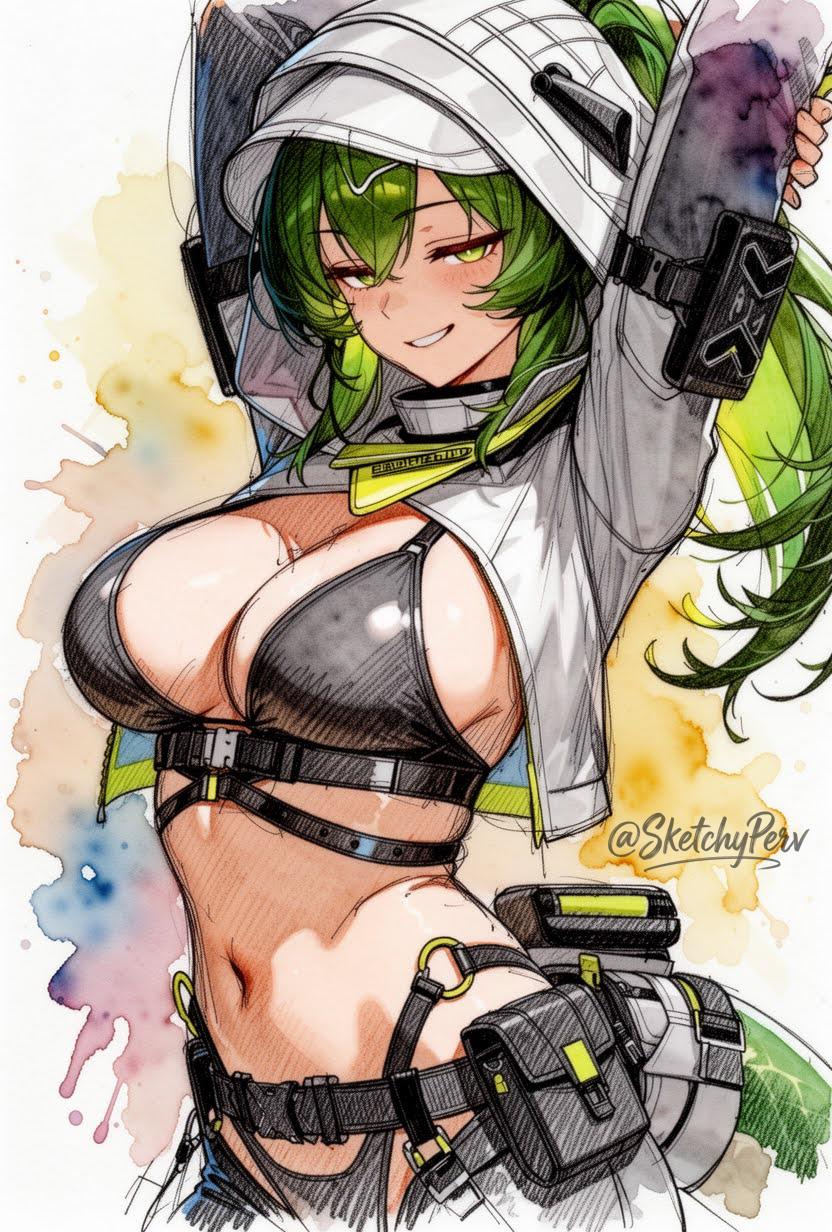 Fluorite – The Green Goddess (SketchyPerv) [Arknights Endfield]