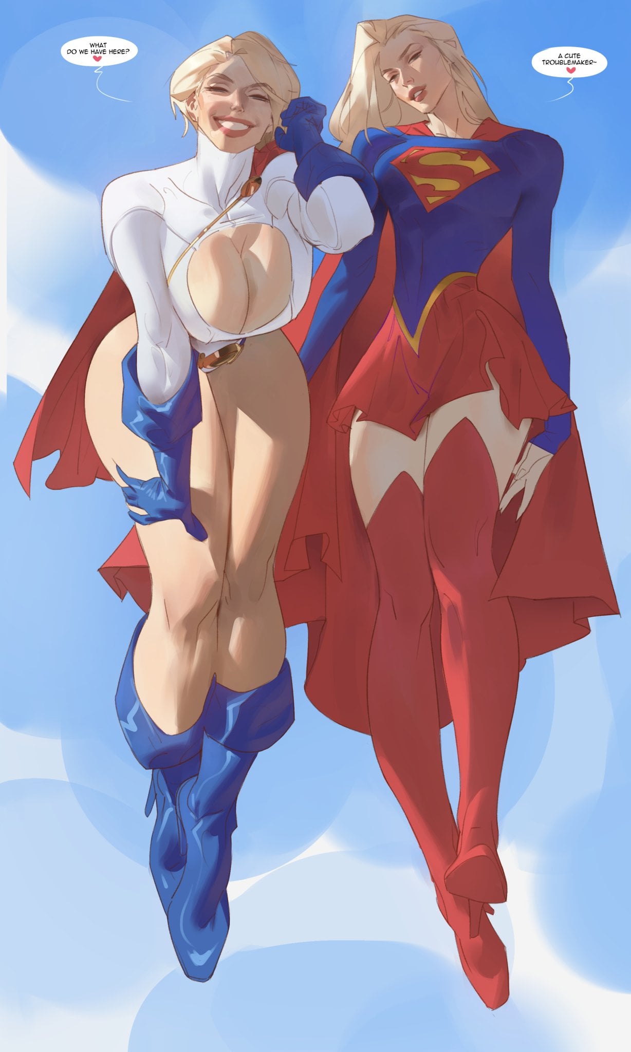Supergirl and power girl(Saigalisk)[DC]