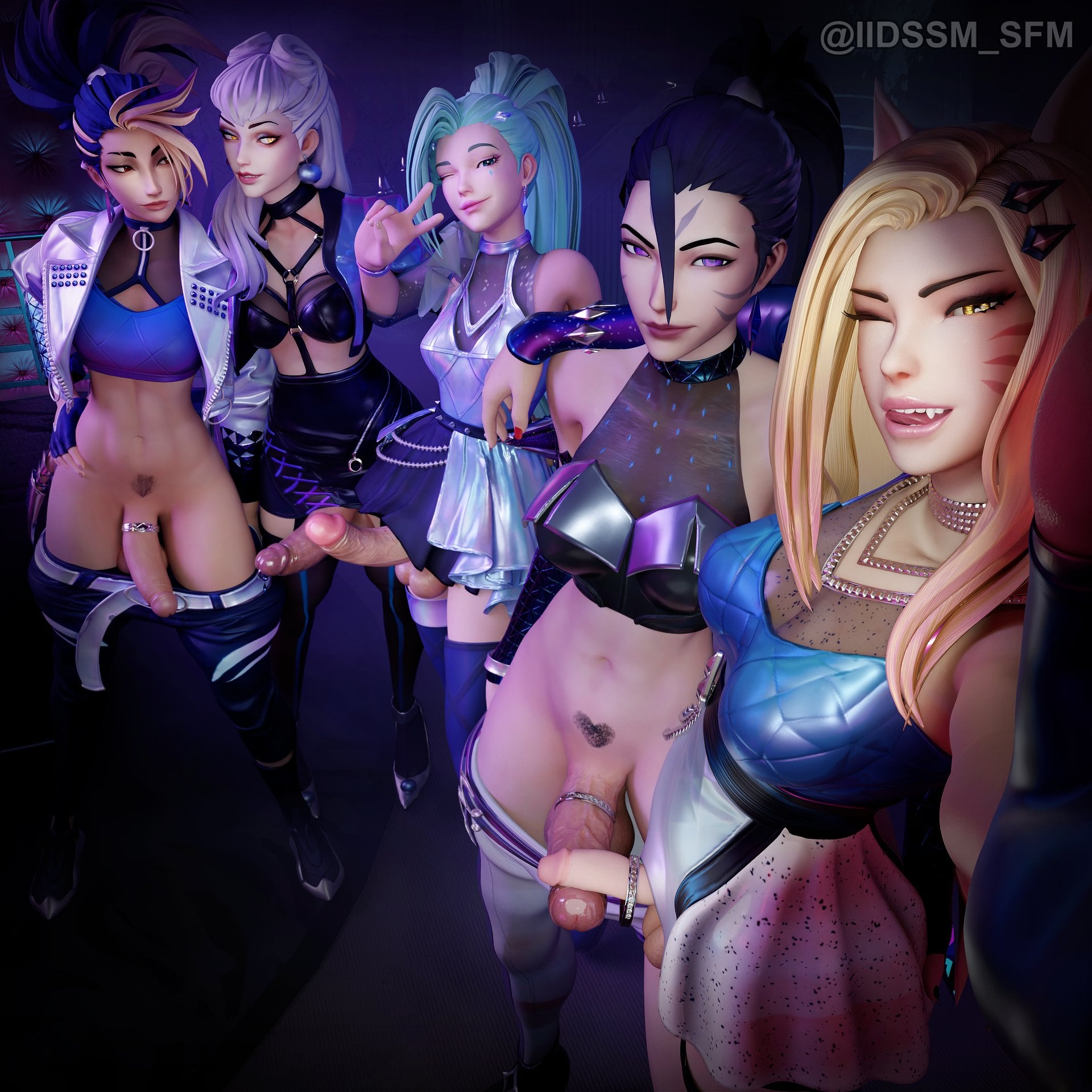 K/DA girls night. Akali, Evelynn, Seraphine, Kai’sa and Ahri. [League Of Legends] (Iidssm)