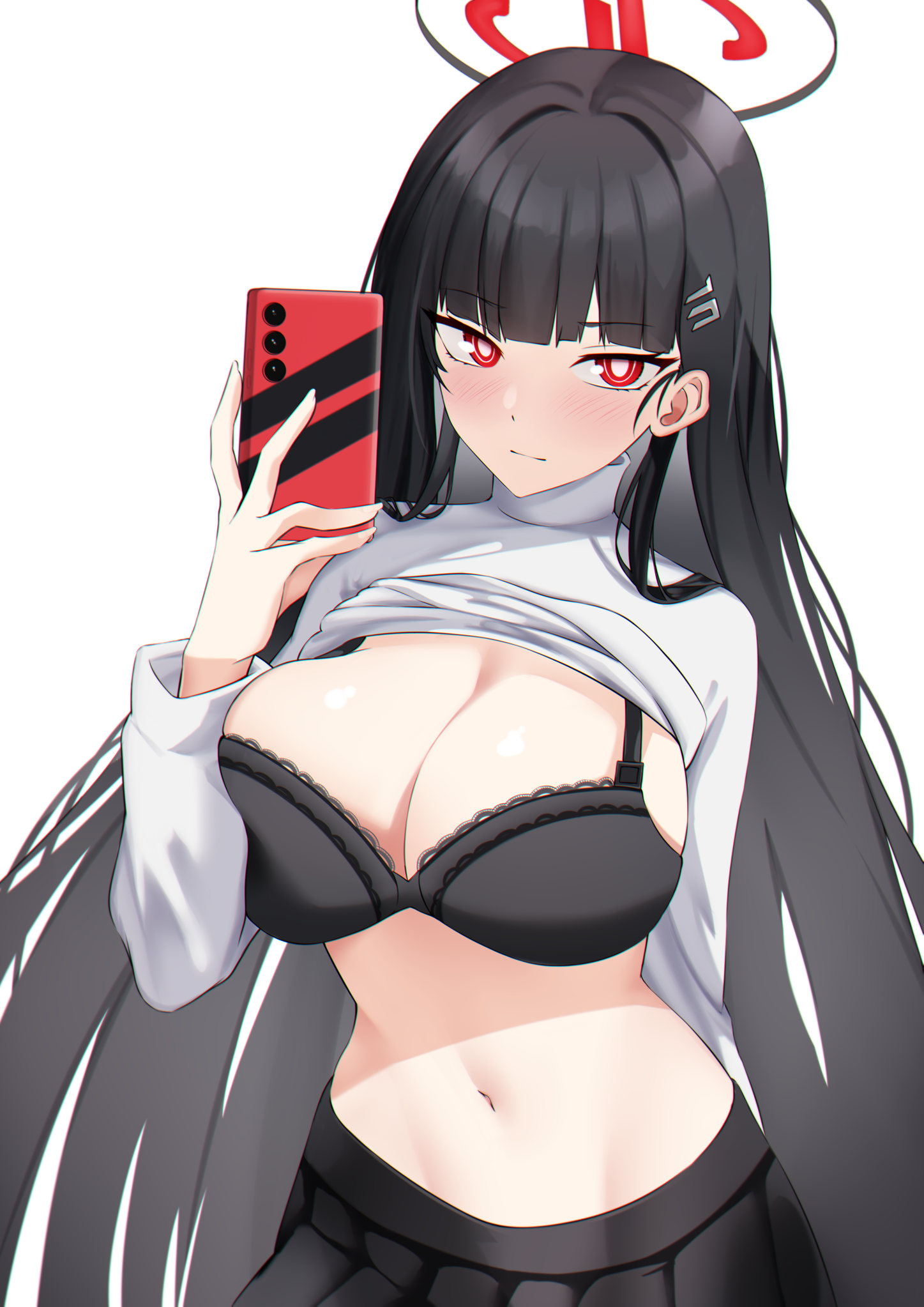 Tsukatsuki Rio taking a selfie (ESPADA_Gcon) [Blue Archive]
