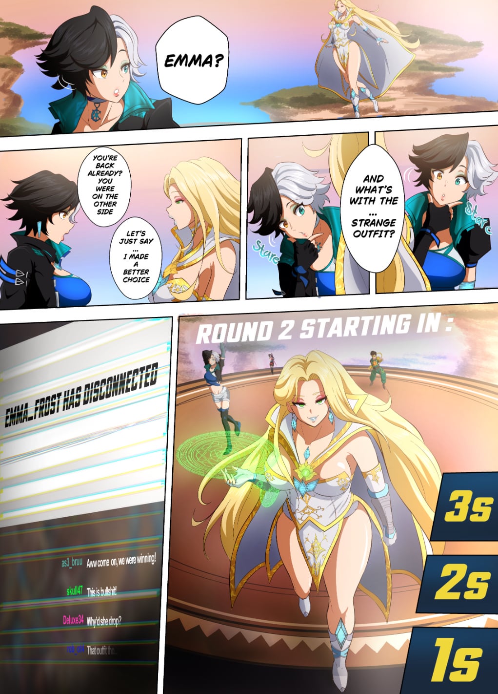 Emma Frost, Dr Strange | Rivals: Sore Loser | (Cloverdraw04) | Full Comic | [Possession Hub] [Marvel Comics] [Marvel Rivals]