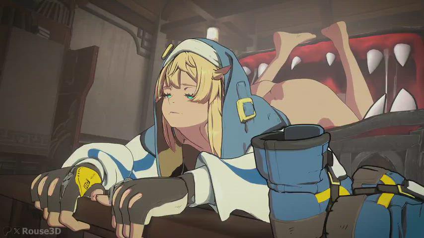 Did you think she was being devoured? No, she’s devouring him [Guilty Gear] (Rouse3D)