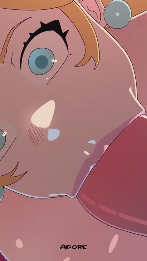 Princess Peach deepthroat (adore) [Mario]