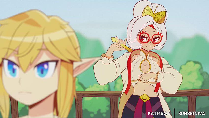 Purah showing off (SunsetNiva) [Legend of Zelda]