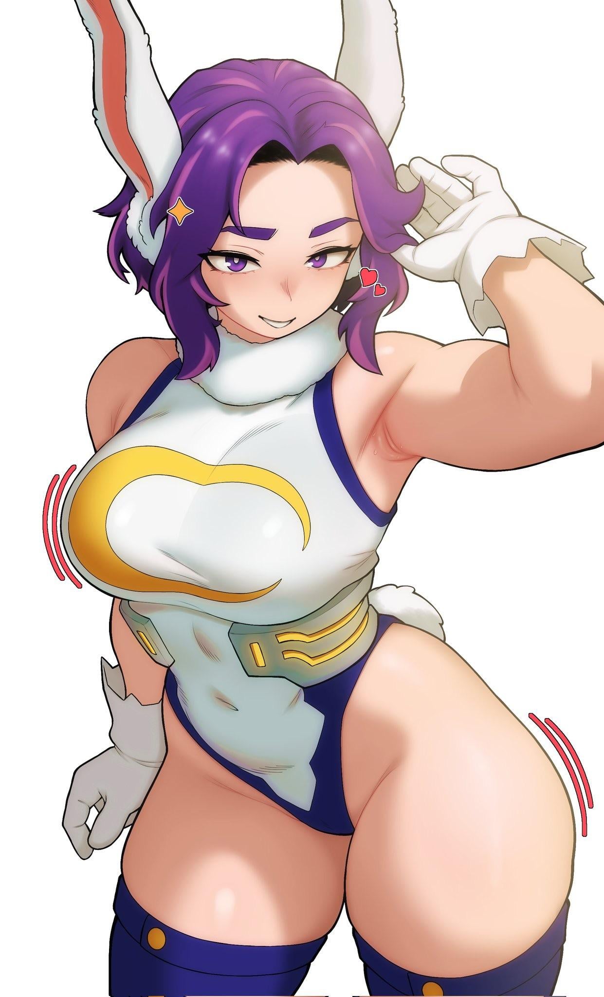 Lady Nagant trying out Mirko’s costume (EvoltoDraw) [My Hero Academia]