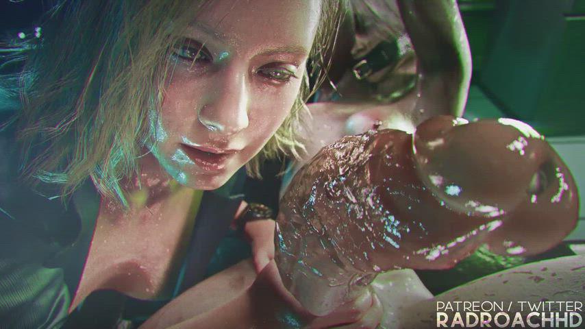 Grace and Selena – “Oral Examination of the D-Virus” (RadRoachHD) [Resident Evil Requiem]
