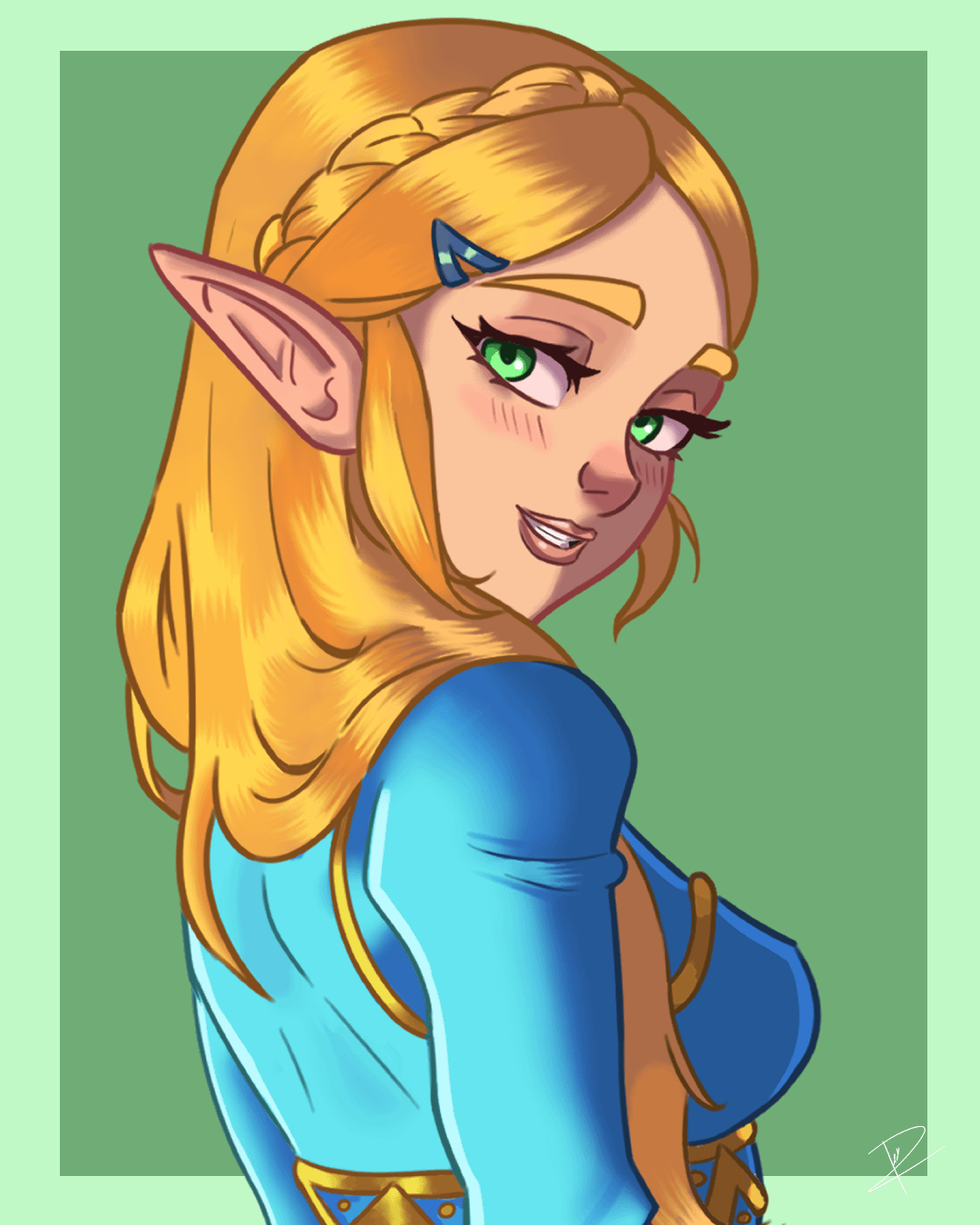 Zelda is trying to show you a flower. Will you accept it?[breath of the wild] (MadeByReynalds)