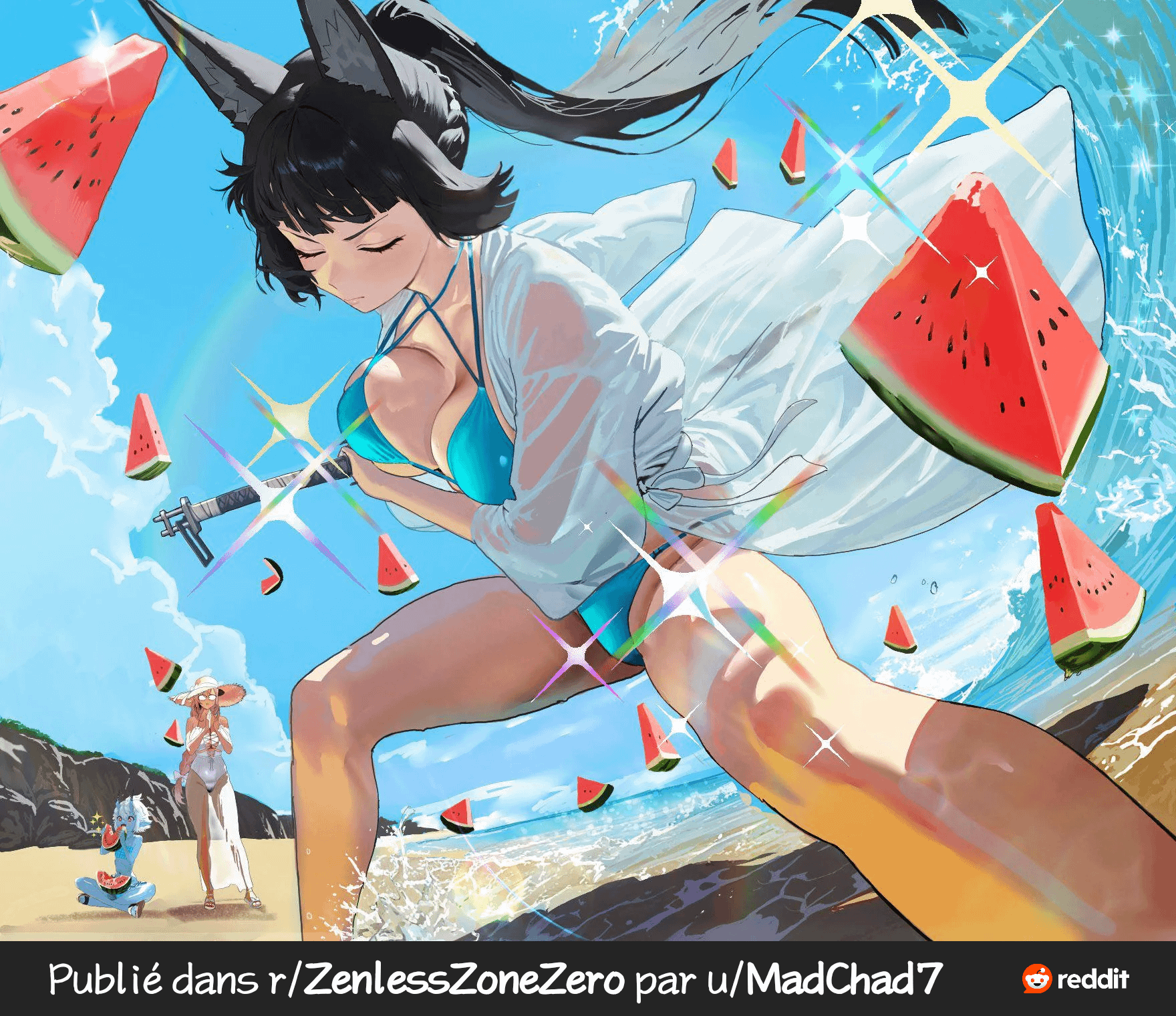 Some hot and colorful pics [zenless zone zero] (Hinto)