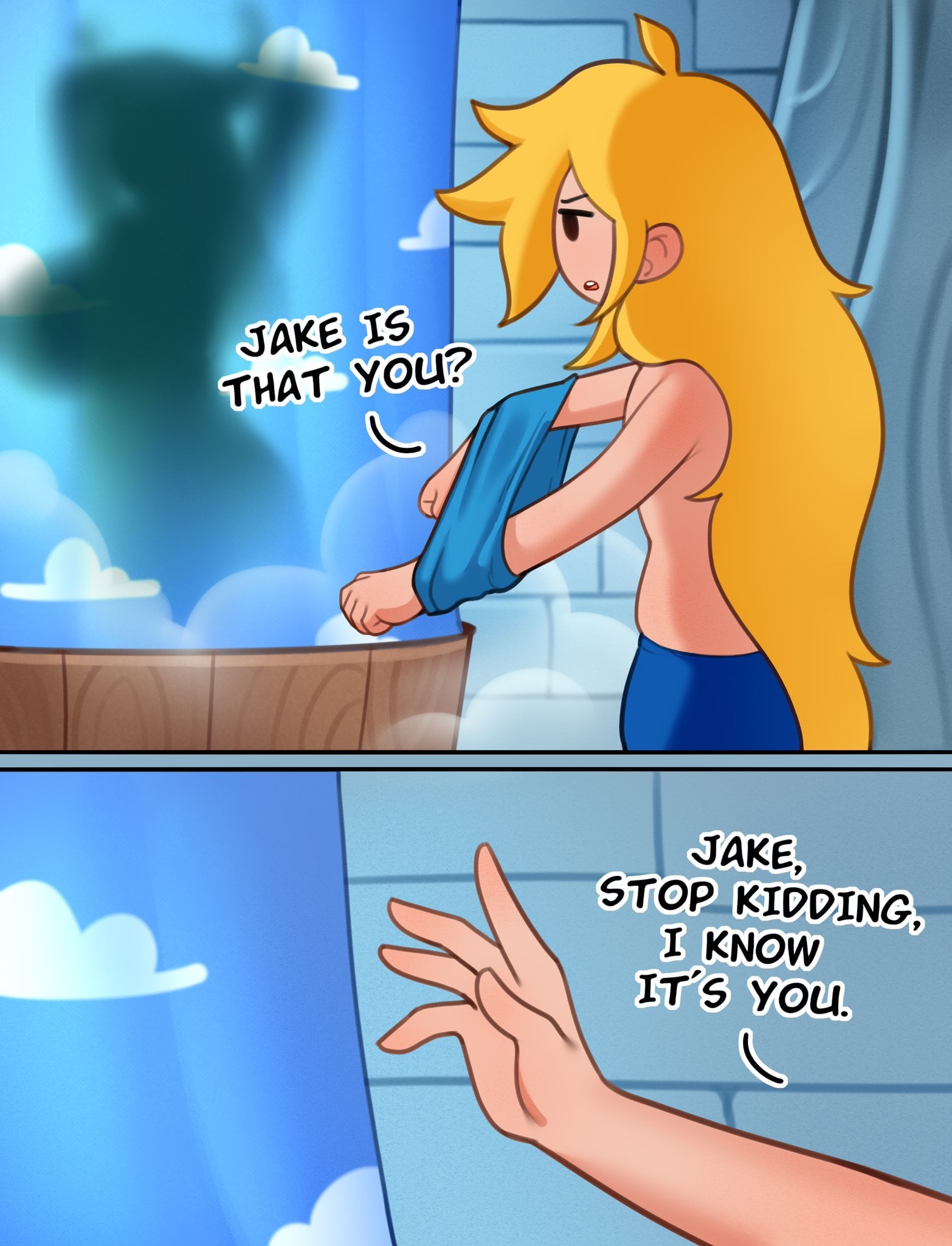 Finn Intruding On Huntress Wizard’s Shower (Idler_r) [Adventure Time]