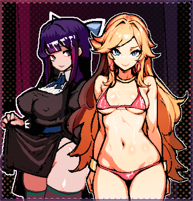 (KAIRV on Newgrounds) Panty &amp; Stocking CREAMPIE PINUP [PANTY AND STOCKING WITH GARTERBELT]