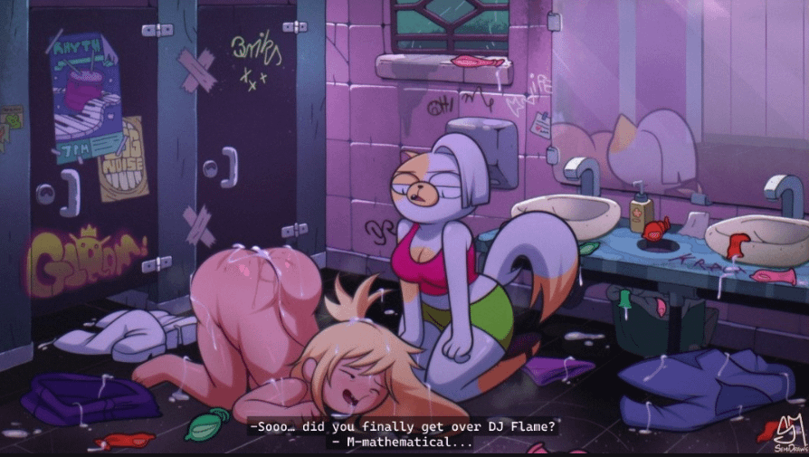 anana Guard, Cake the Cat, Fionna Campbell [Adventure Time] (Semidraws)