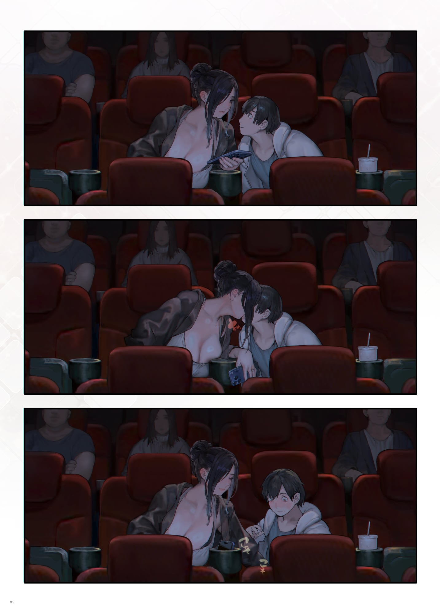 on a movie date with, Mom?