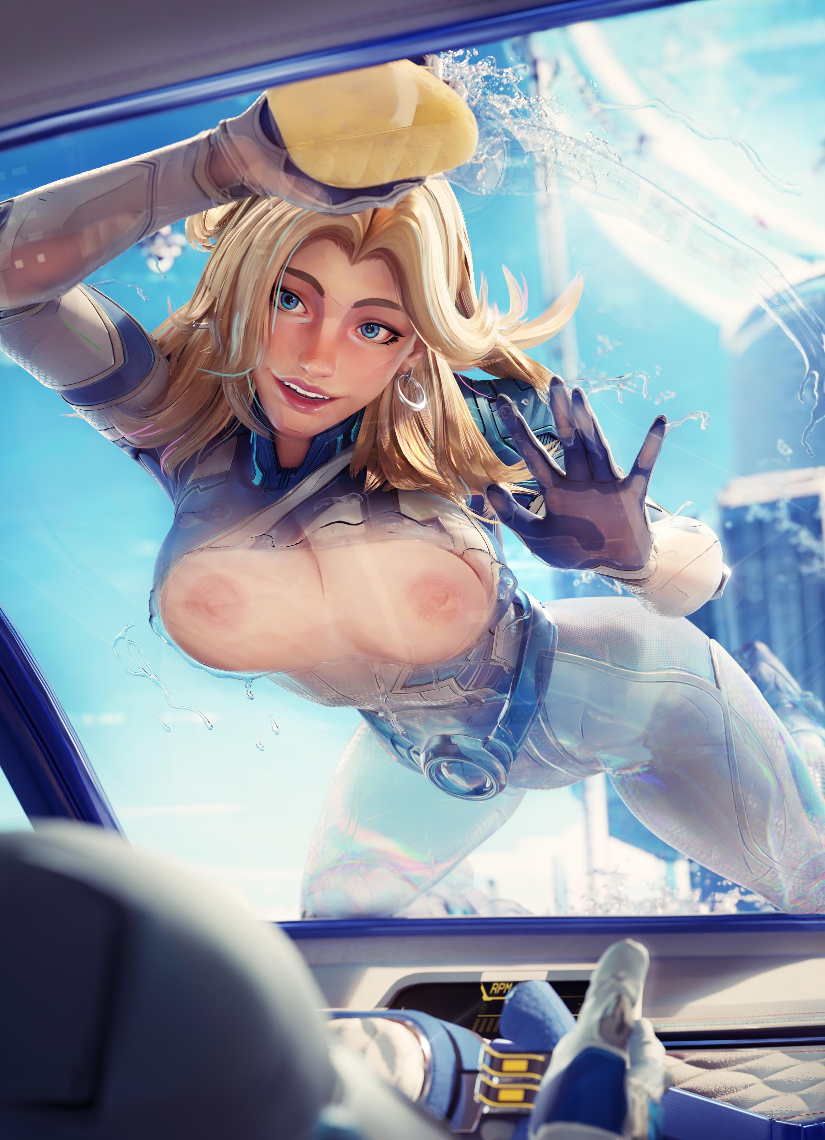 Invisible Woman Carwash (ForceballFx) [Marvel Rivals]