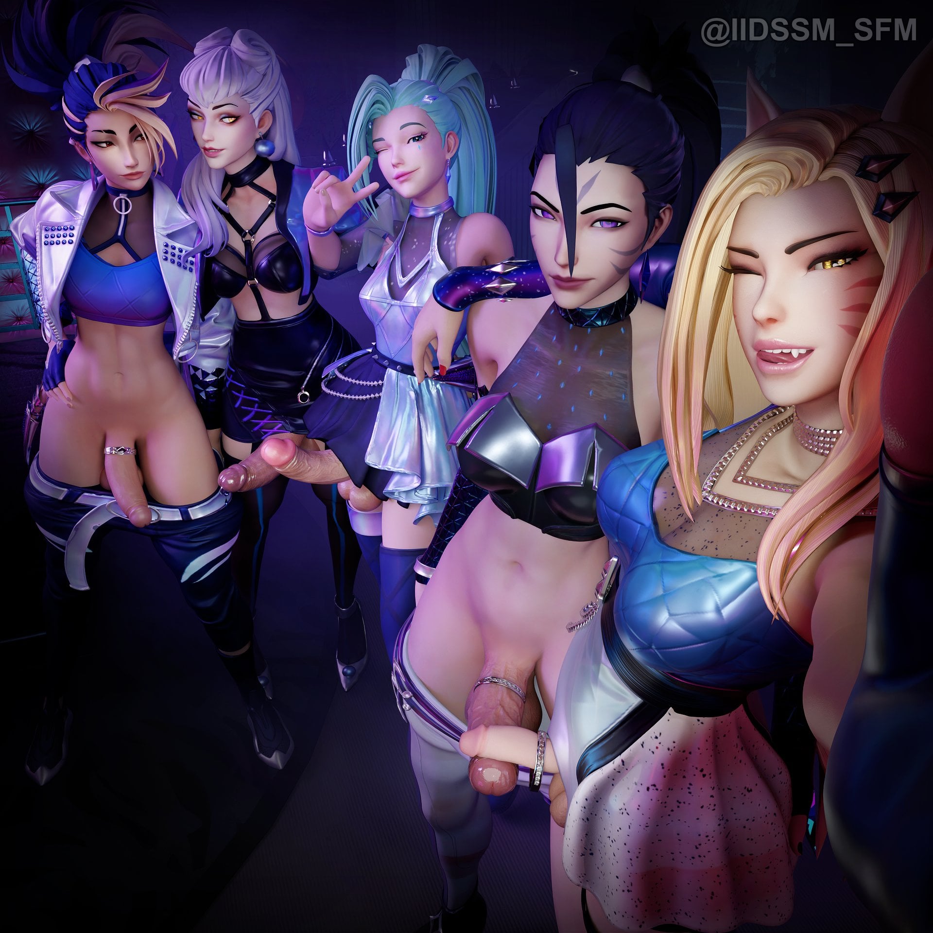 K/DA girls night. Akali, Evelynn, Seraphine, Kai’sa and Ahri. [League Of Legends] (Iidssm)