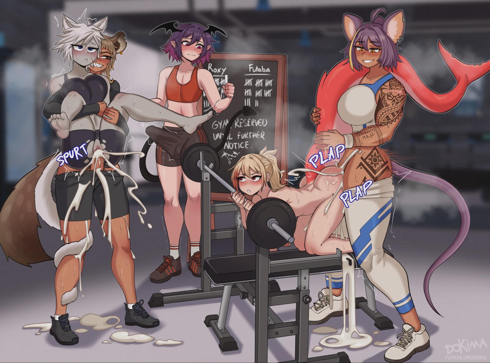 What happens in the Gym after midnight.(Dokima)