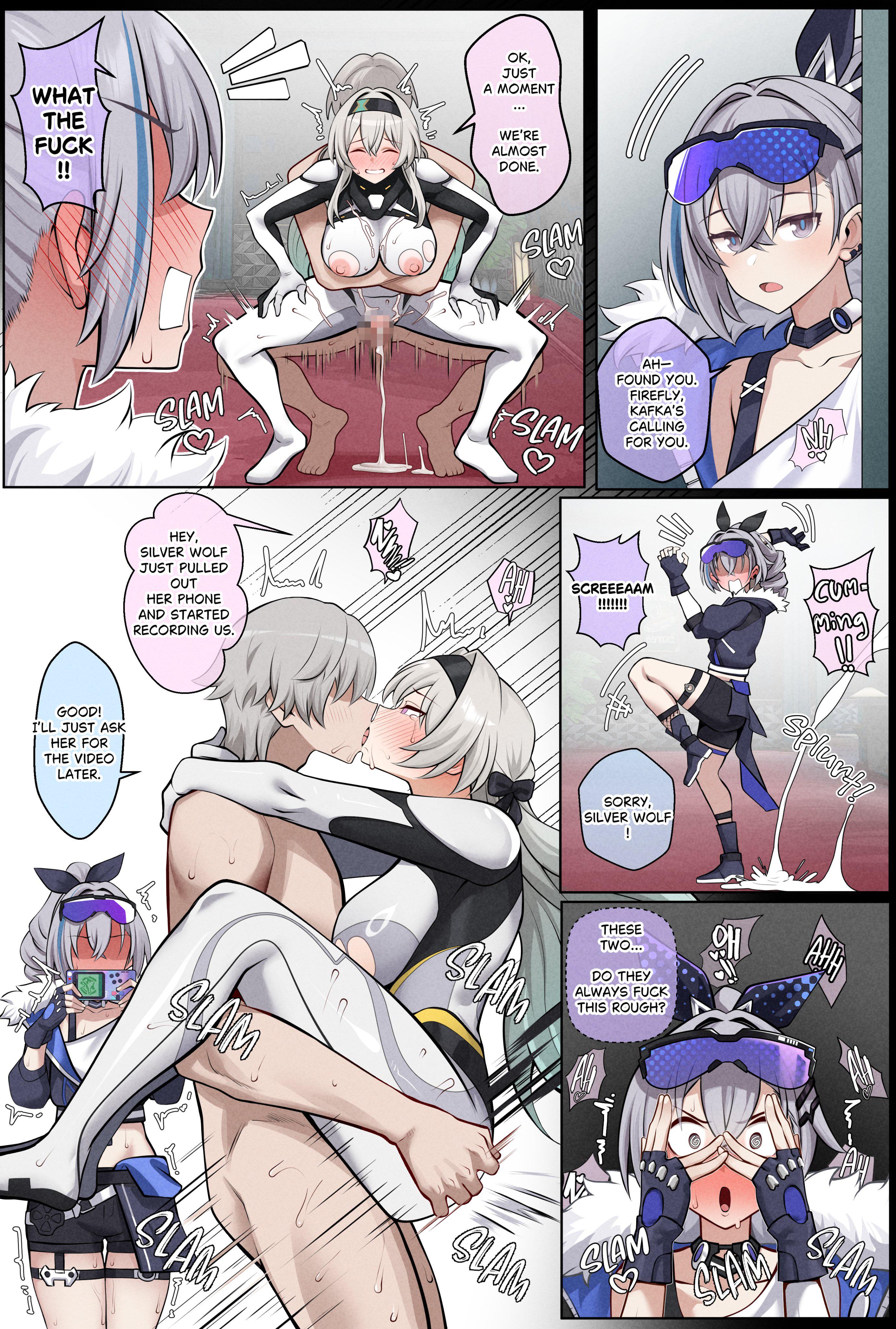 Silver Wolf Catches Caelus &amp; Firefly Fucking (Bonz0616) [Honkai: Star Rail]