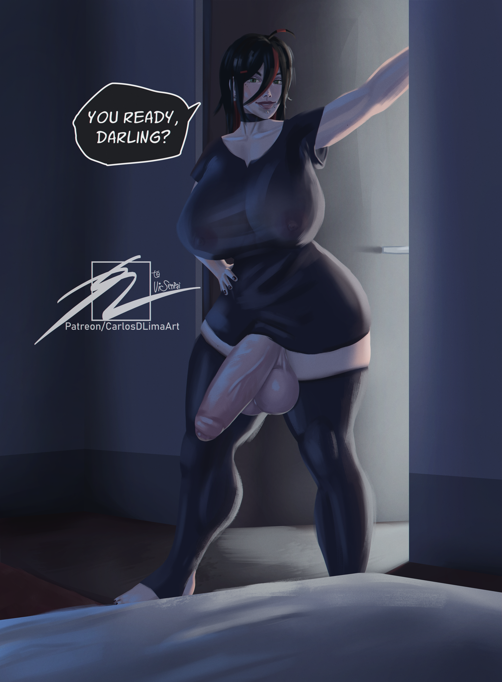 Vic for Vic (art by me, CarlosDLimaArt, Oc by Vic)
