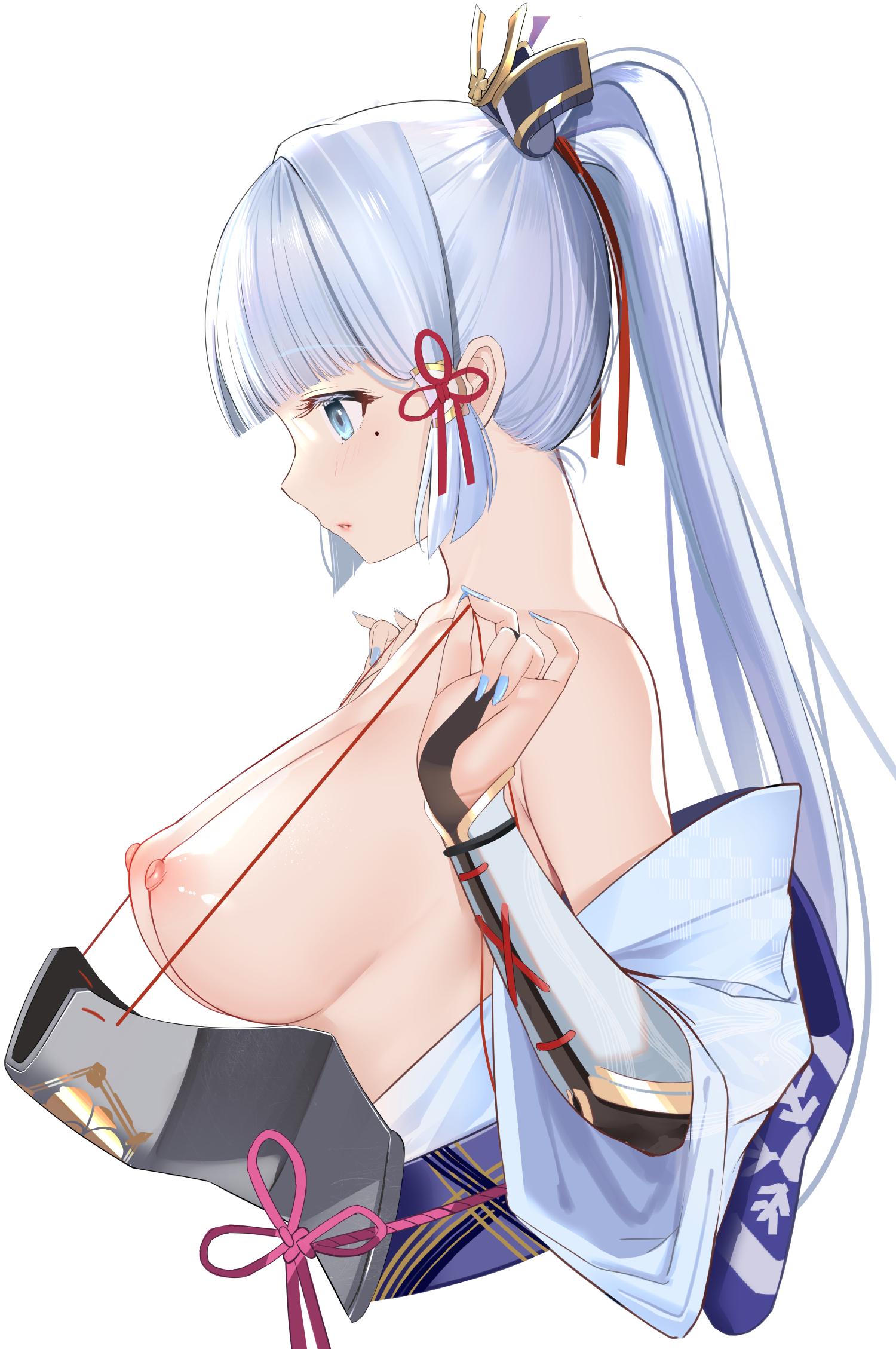 Ayaka taking off her armor (mukatsukusan) [Genshin Impact]